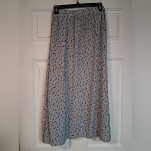 Womens Gray Maxi Skirt Stylish Comfy Casual Sz Small